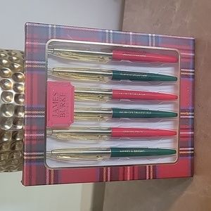 James Burke Collection Holiday Pens Pack of 6 NWT